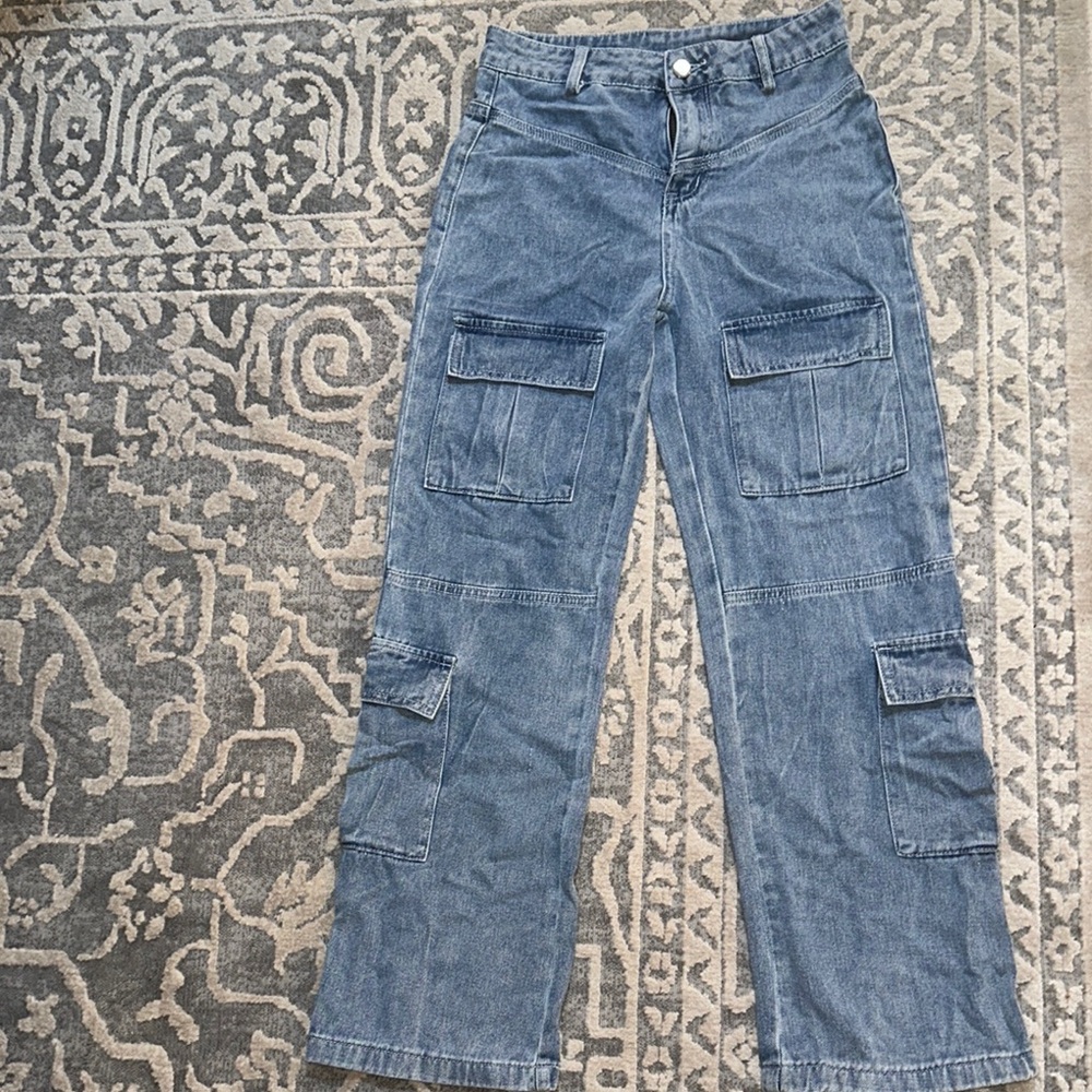 Blue Cargo Jeans
